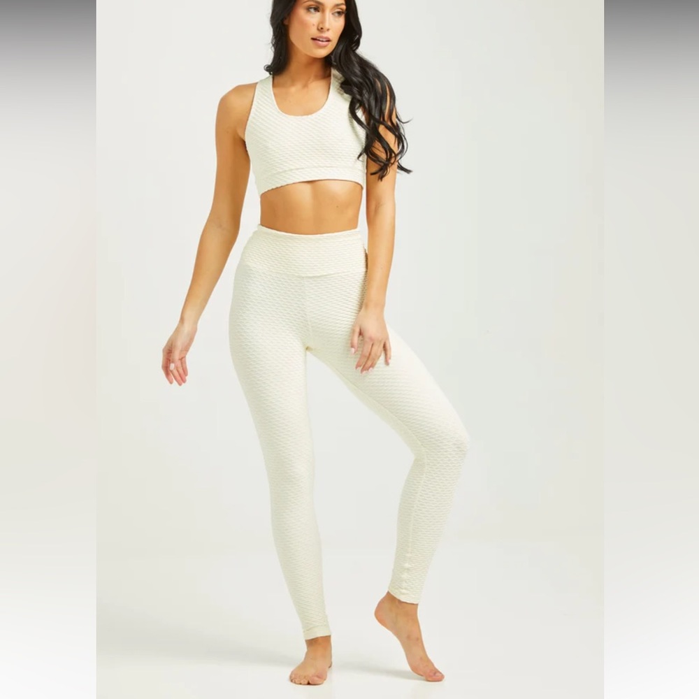 Booty By Brabants Croco Skin Leggings French Vanilla, bride/bachelorette